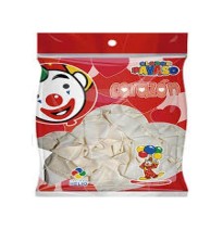 GLOBOS PAYASO H-10 FIG. CORAZON BOL.C50 BLANCO C.80