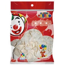 GLOBOS PAYASO H-10 FIG. CORAZON BOL.C50 BLANCO C.80
