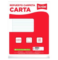HOJA PCARPETA CTA. SCRIBE 3400 RAYA PAQ.C100H. C.24