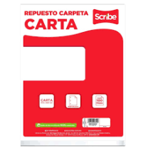 HOJA PCARPETA CTA. SCRIBE 3401 DIBUJO PAQ.C100H. C.24