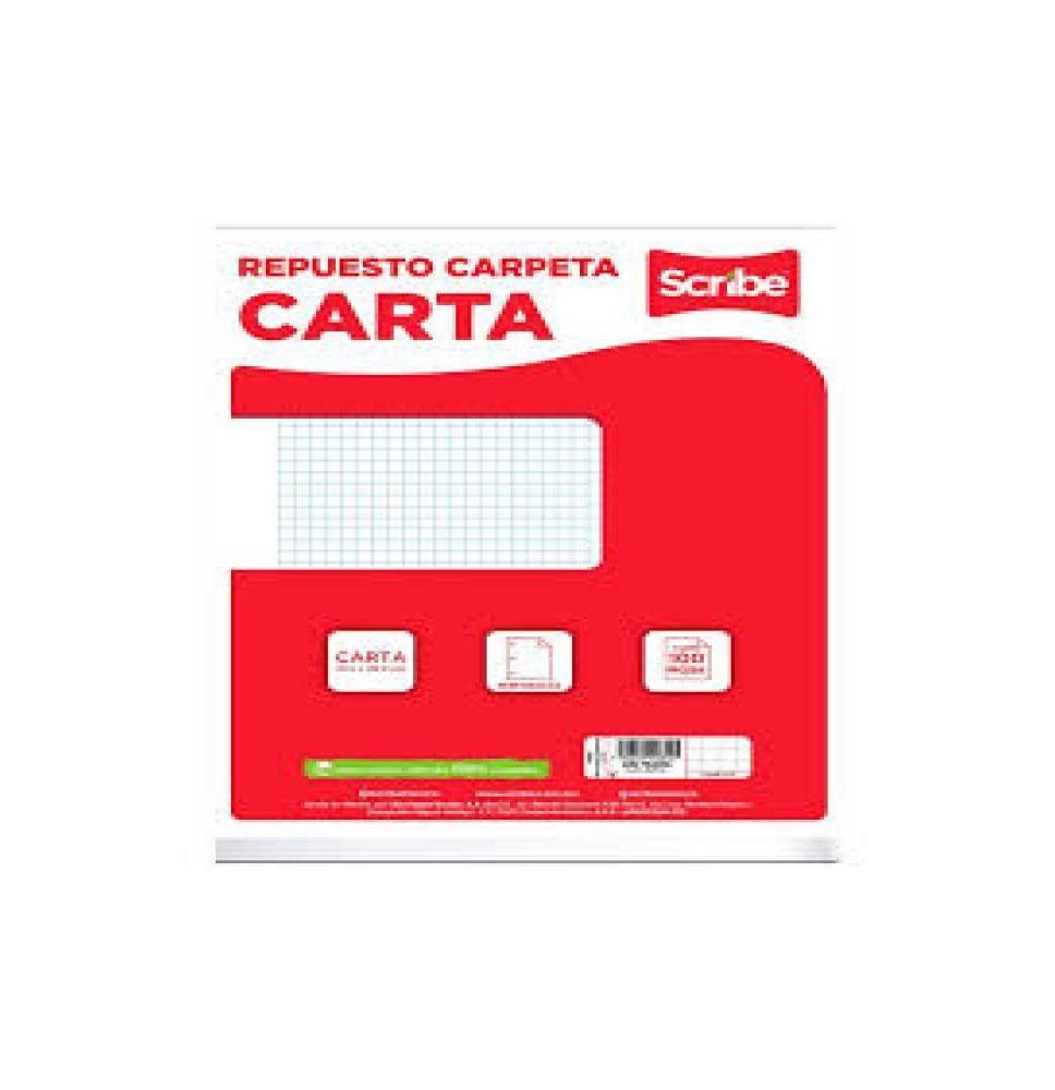 HOJA PCARPETA CTA. SCRIBE 3402 C5MM PAQ.C100H. C.24