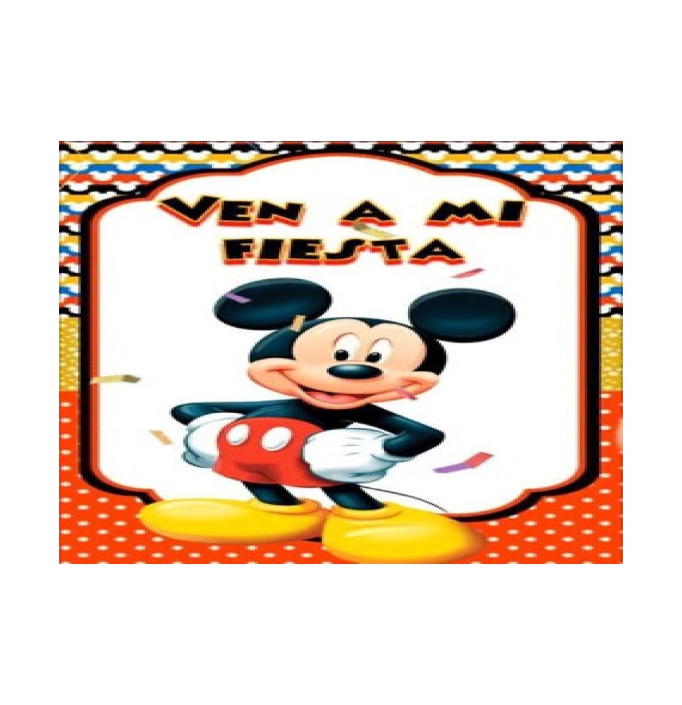 INVITACION SSUAJE MICKEY GRANM. SS. PAQ.C6 24