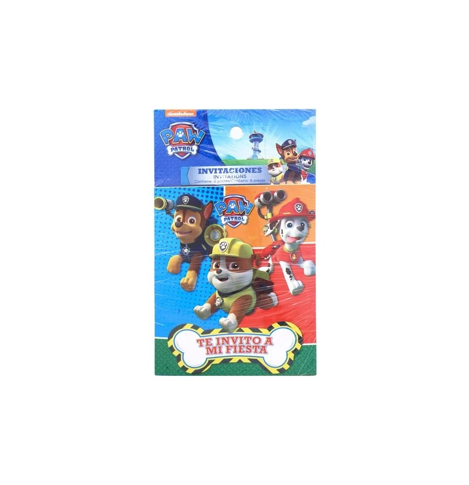 INVITACION SSUAJE PAW PATROL GRANMARK SS. PAQ.C6 E.24