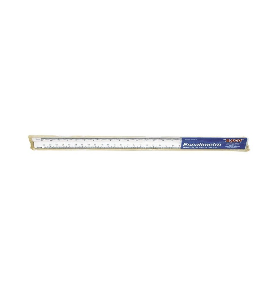 ESCALIMETRO PLAST. 30CM. BACO REM-30 E1