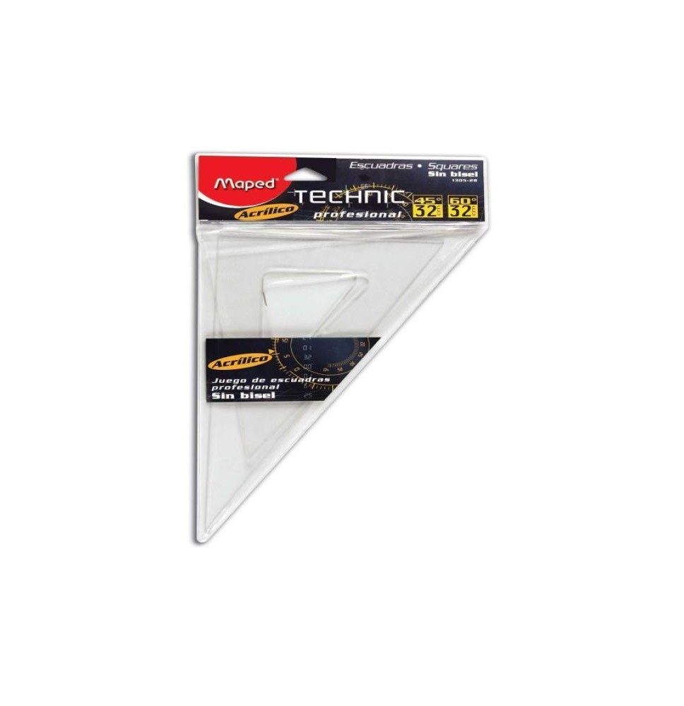 JGO. ESCUADRAS PROF. ACRIL. CB. SG. 32CM. MAPED BL. 375