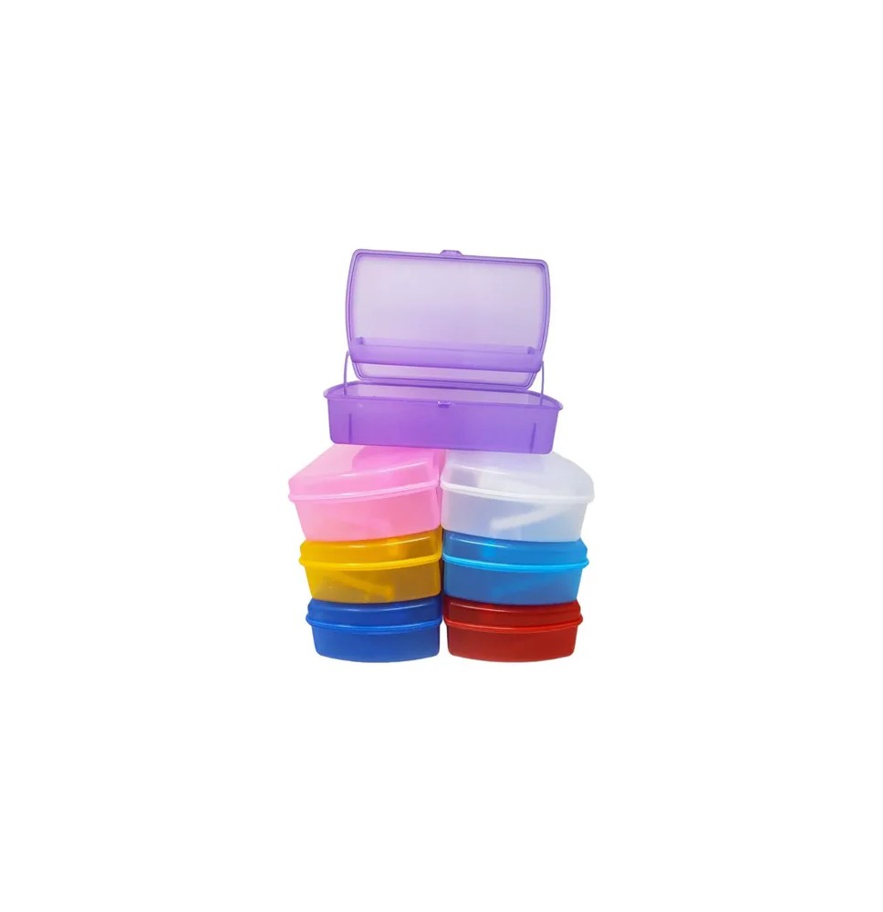 CAJA LAPICERA PLAST.GDE.ESCALERA JOCAR COL. TRASLUCIDOS E.30