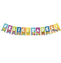 LETRERO BANDERIN FELICIDADES 1136 PADI BOLSA C1 PZA. E.25