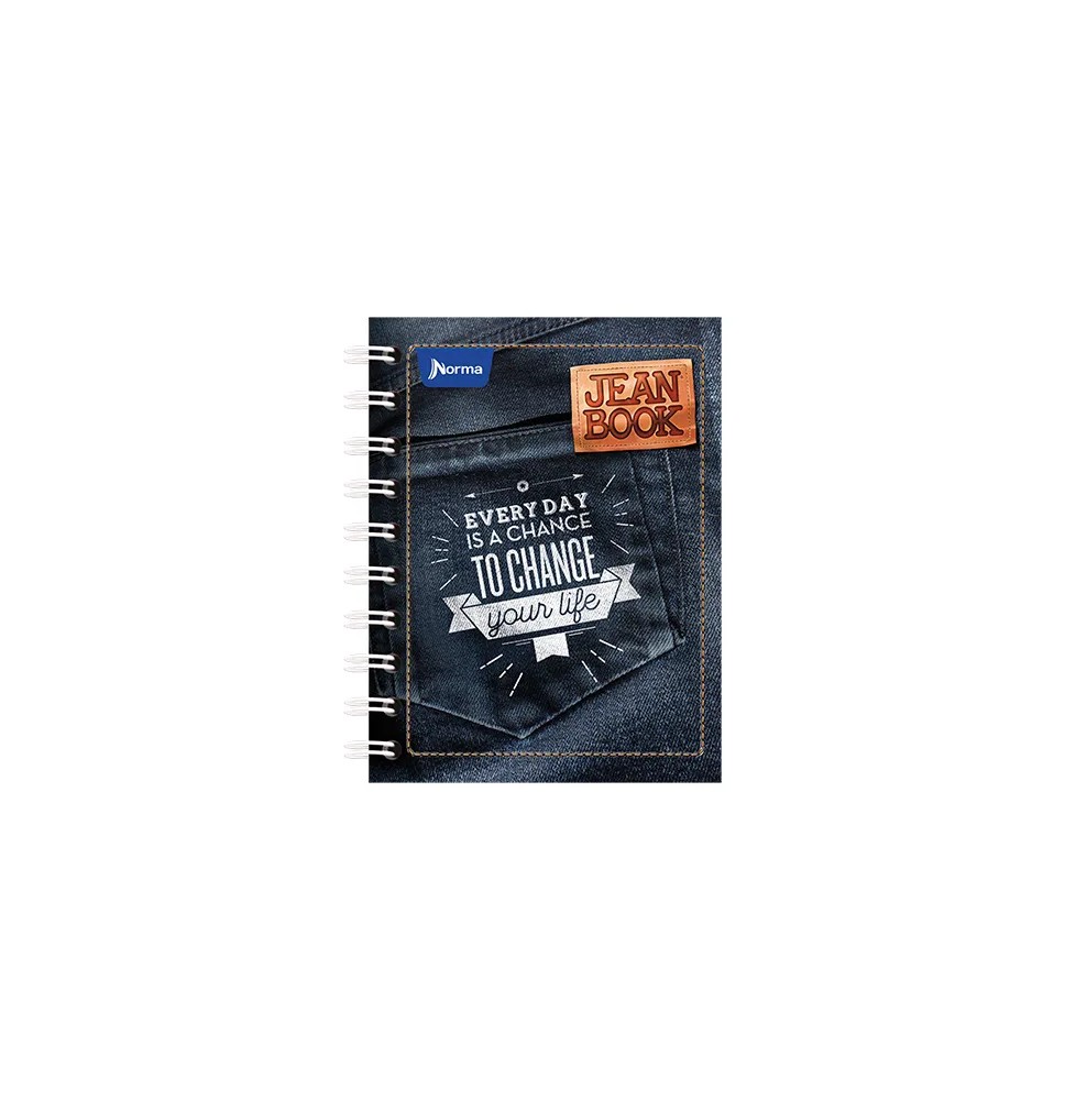 LIBRETA APUNTES JEAN BOOK NORMA 523484 RAYA ESP. 80H. C72