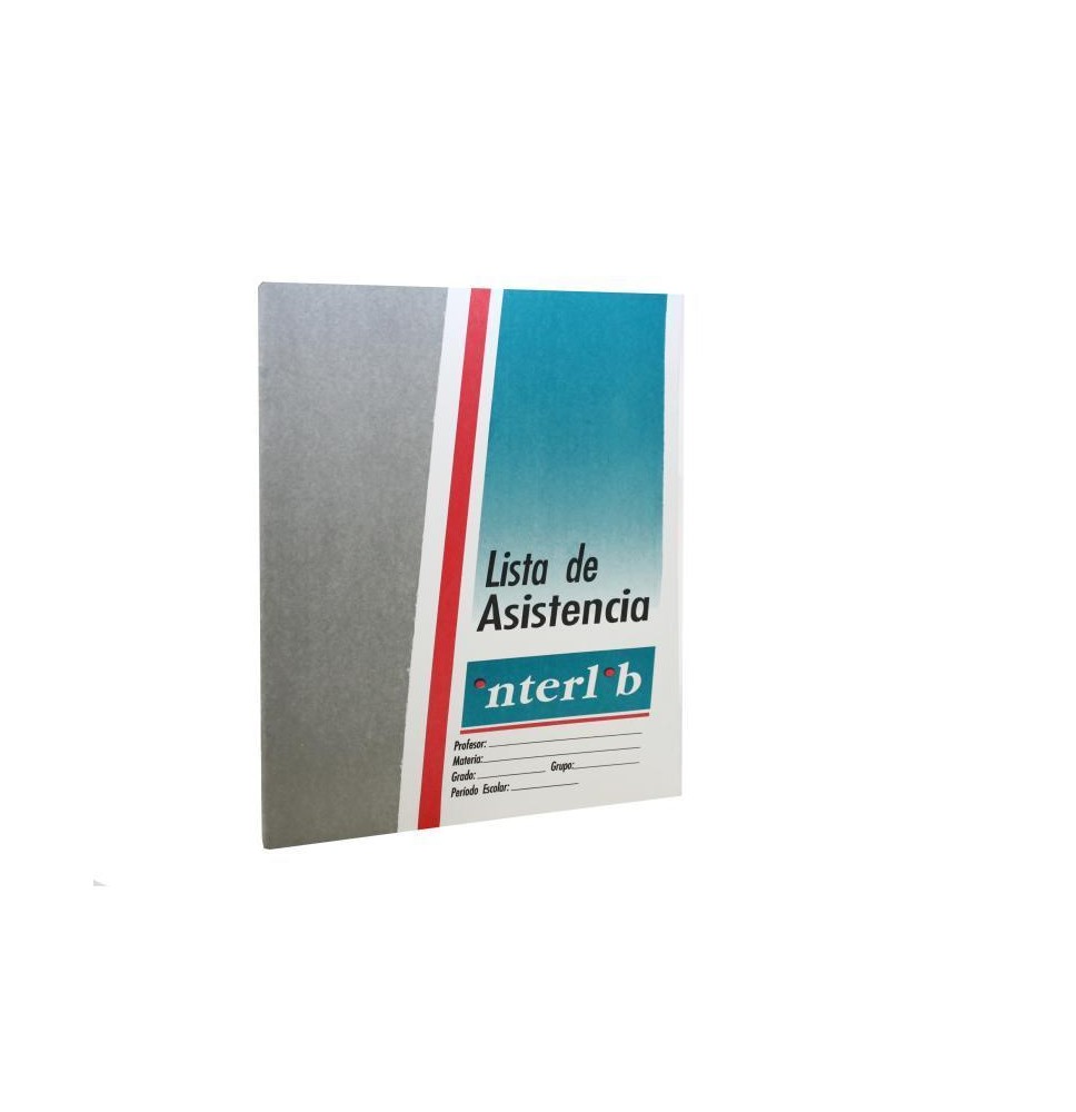LIBRETA ASISTENCIA INTERLIB 17.5X21.5CM 124 16H. 20400