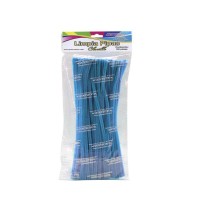 LIMPIAPIPAS BOL. C100 PZ. AZUL TURQUESA PASCUA C.100
