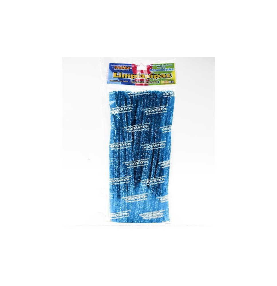 LIMPIAPIPAS MET. BOL. C100 PZ. AZUL ELECT. PASCUA C.100