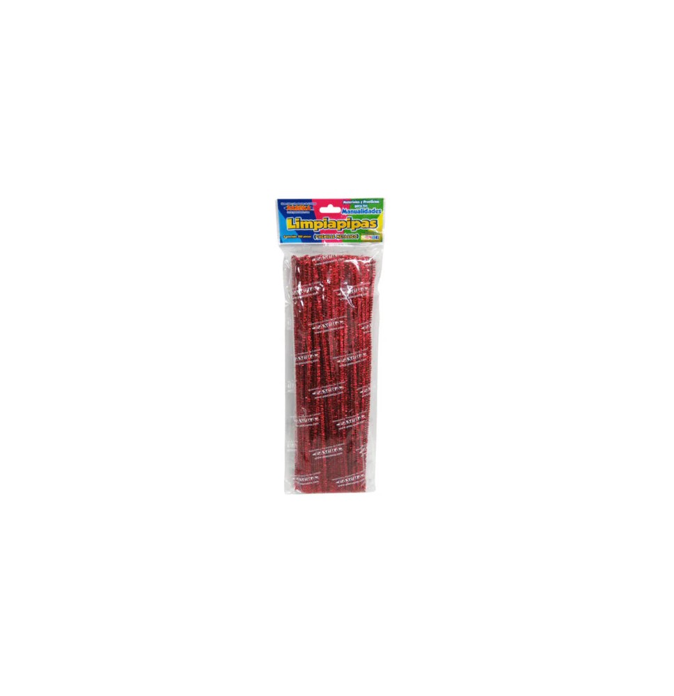 LIMPIAPIPAS MET. BOL. C100 PZ. ROJO PASCUA C.100