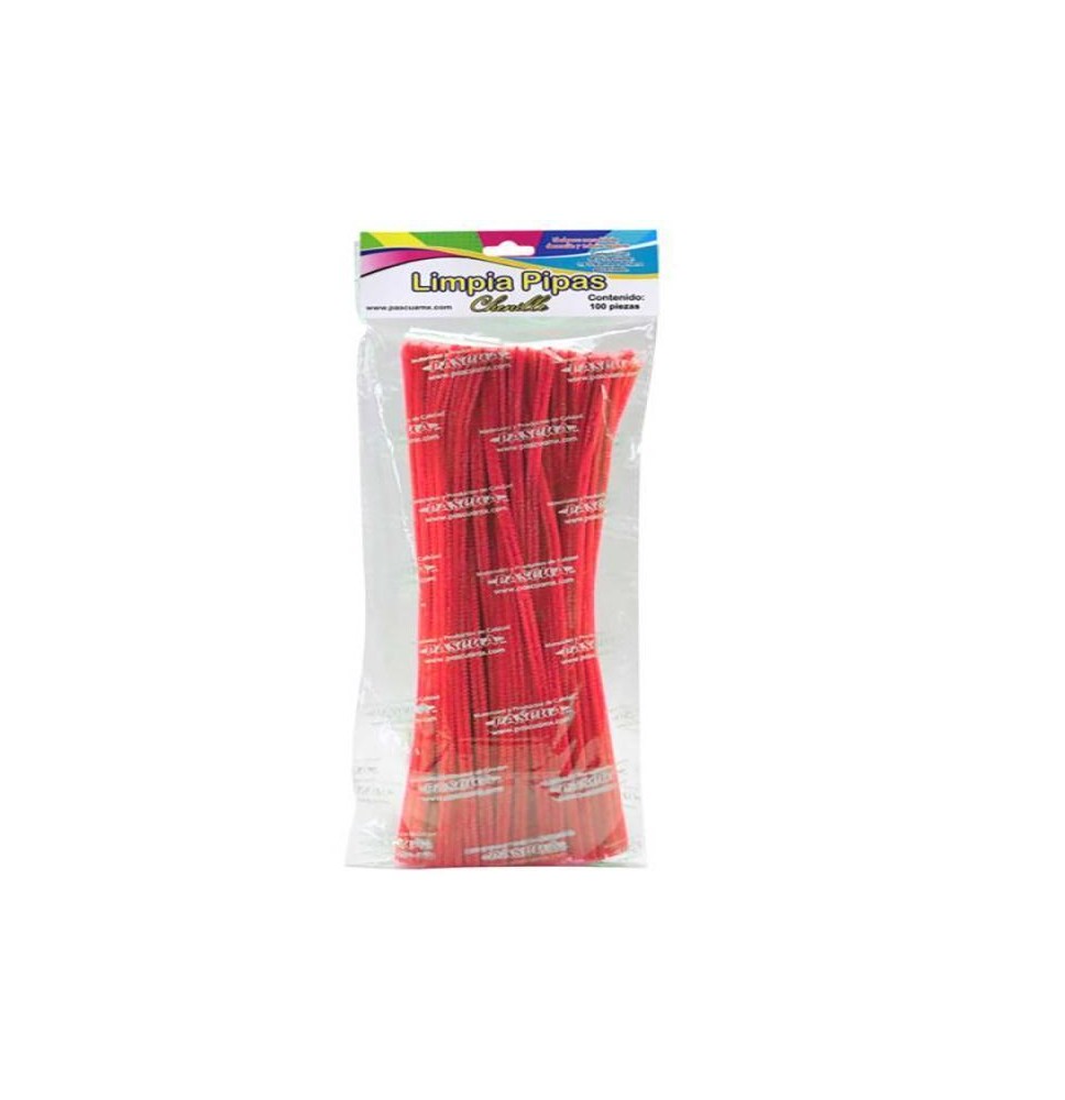 LIMPIAPIPAS BOL. C100 PZ. ROJO PASCUA C.100