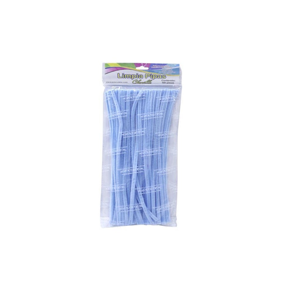 LIMPIAPIPAS BOL. C100 PZ. AZUL CIELO PASCUA C.100