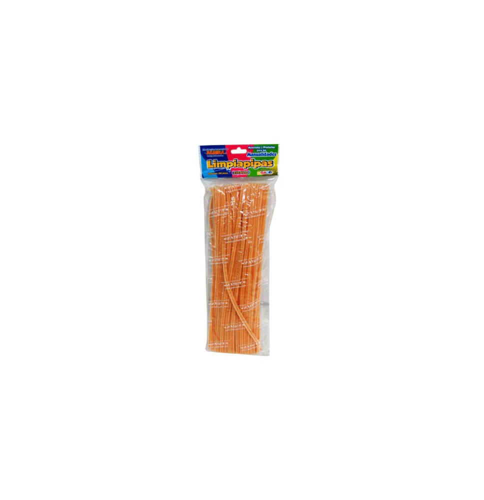 LIMPIAPIPAS BOL. C100 PZ. NARANJA PASCUA C.100