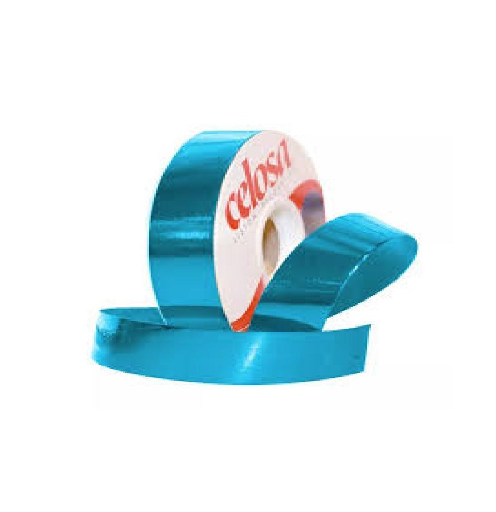 LISTON CELOSA MET. LISO 9 AZUL TURQUESA 280 JANEL 50M. C32