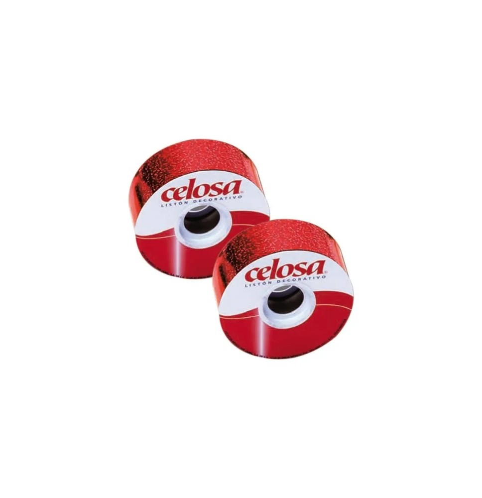 LISTON CELOSA HOLOG. PUNTOS 9 ROJO JANEL 40M. C.32