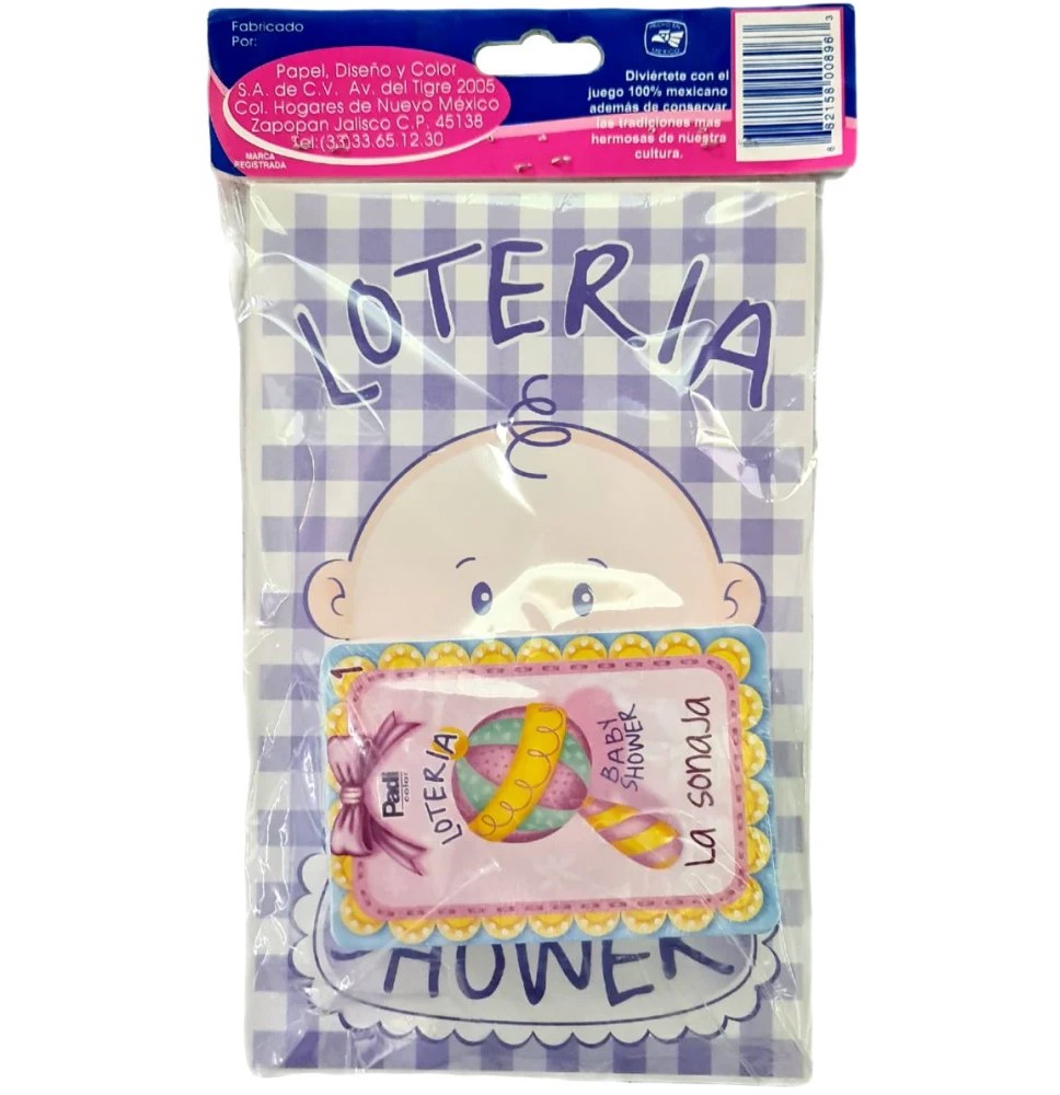 LOTERIA BABY SHOWER 896 PADI BOLSA C10 TABLAS C100