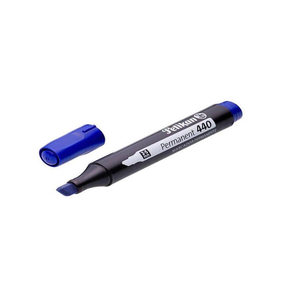 MARCADOR PERM. GRUESO PLAST. 440 PELIKAN AZUL E10 C480