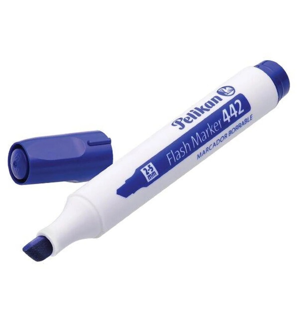 MARCADOR PPIZ. GRUESO FLASH 442 PLAST. AZUL E.10 C.480