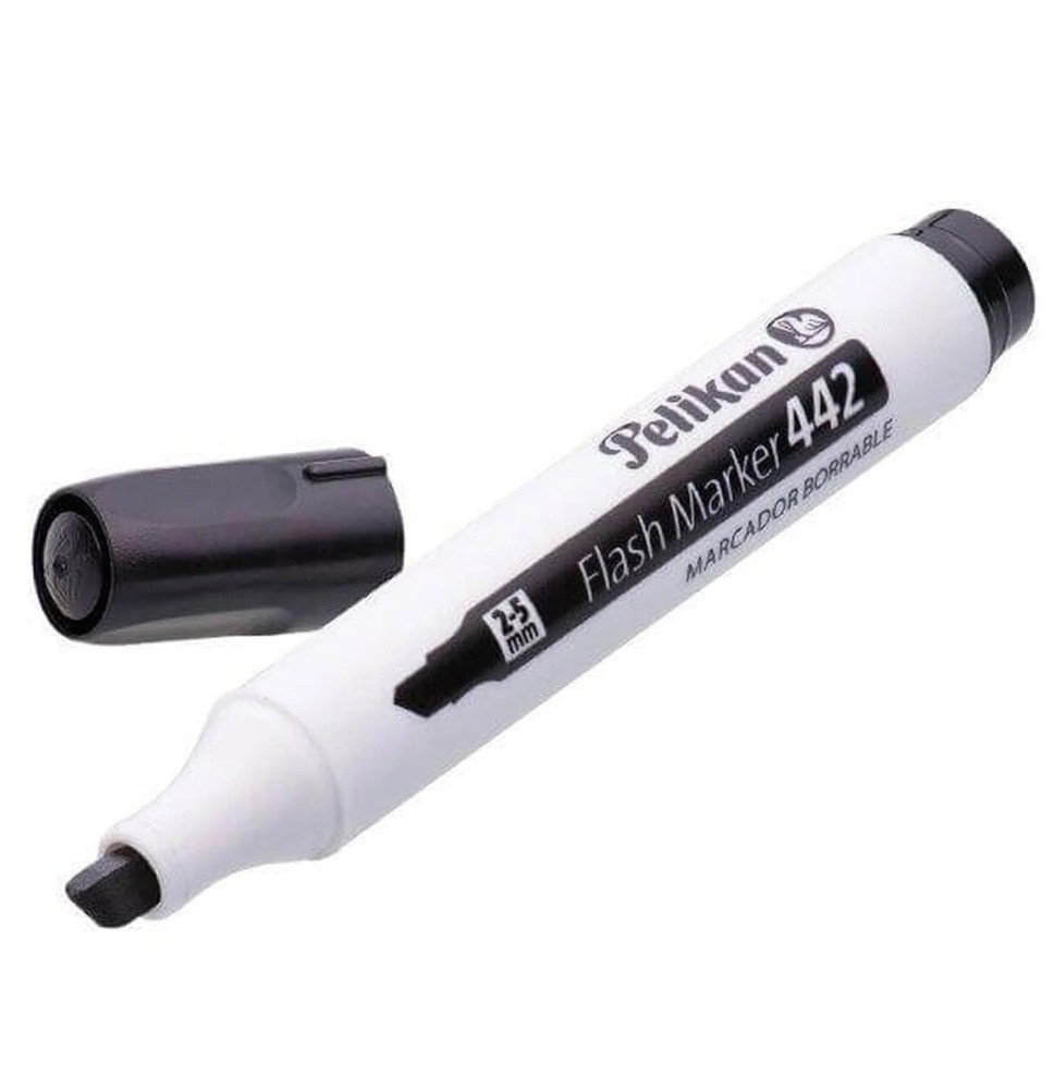 MARCADOR PPIZ. GRUESO FLASH 442 PLAST. NEGRO E.10 C.480