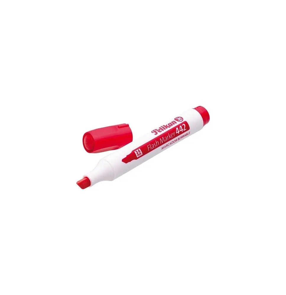 MARCADOR PPIZ. GRUESO FLASH 442 PLAST. ROJO E.10 C.480