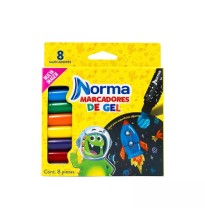 MARCADOR GEL GRUESO EST.C8 546250 NORMA C.24