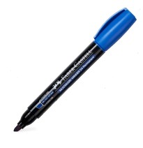 MARCADOR PERM. GRUESO PLAST. FABER 54E AZUL E12720