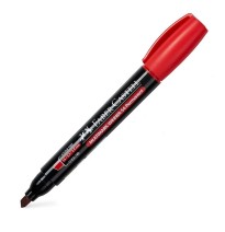 MARCADOR PERM. GRUESO PLAST. FABER 54E ROJO E12720