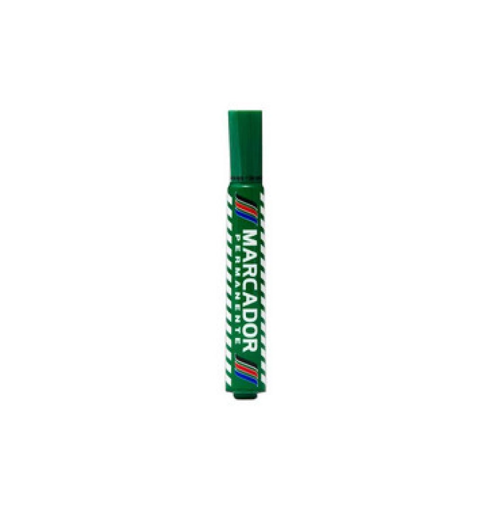 MARCADOR PERM. GRUESO PLAST. BACO VERDE E12 C288