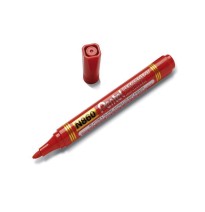 MARCADOR PERM. GRUESO PLAST. N860-B PENTEL ROJO E12 C576