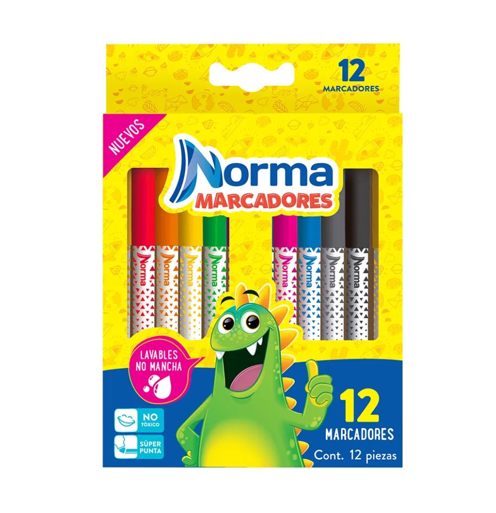 MARCADOR AGUA DELG. EST.C12 LAVABLE 544608 NORMA E12C24