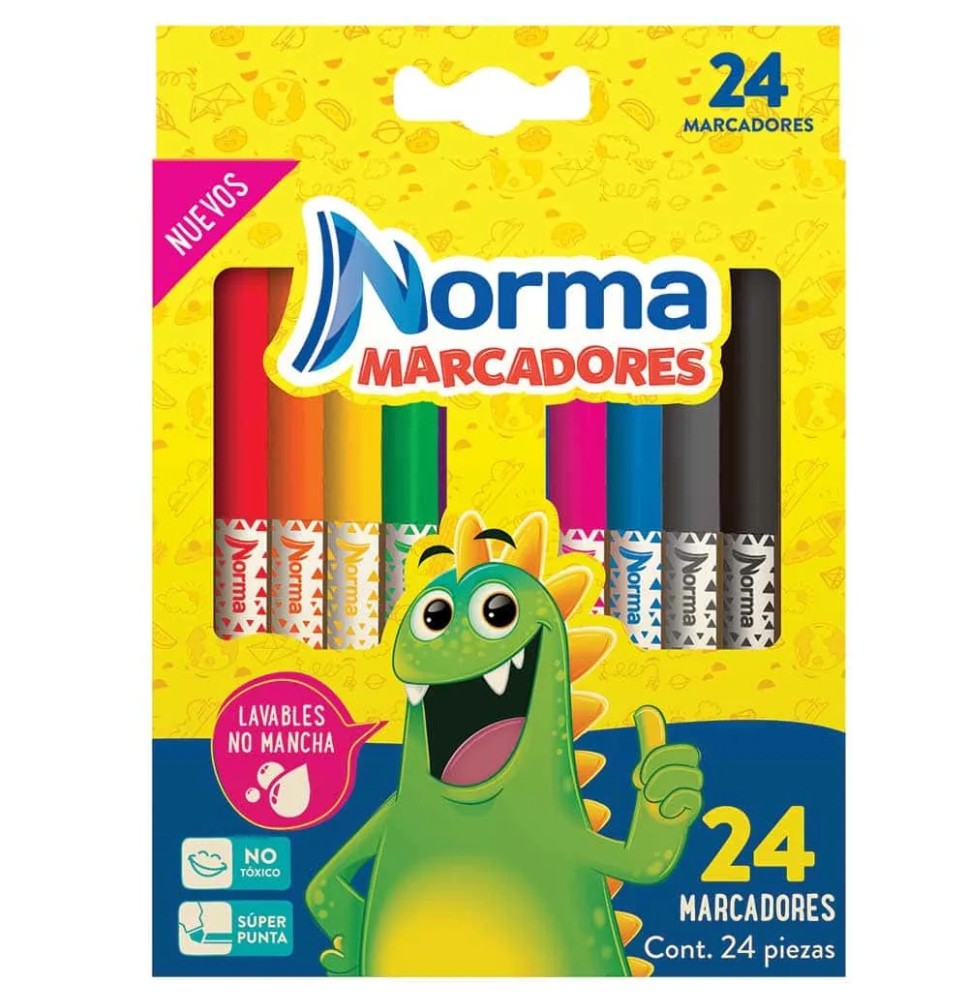 MARCADOR AGUA DELG. EST.C24 LAVABLE 544609 NORMA E12C24