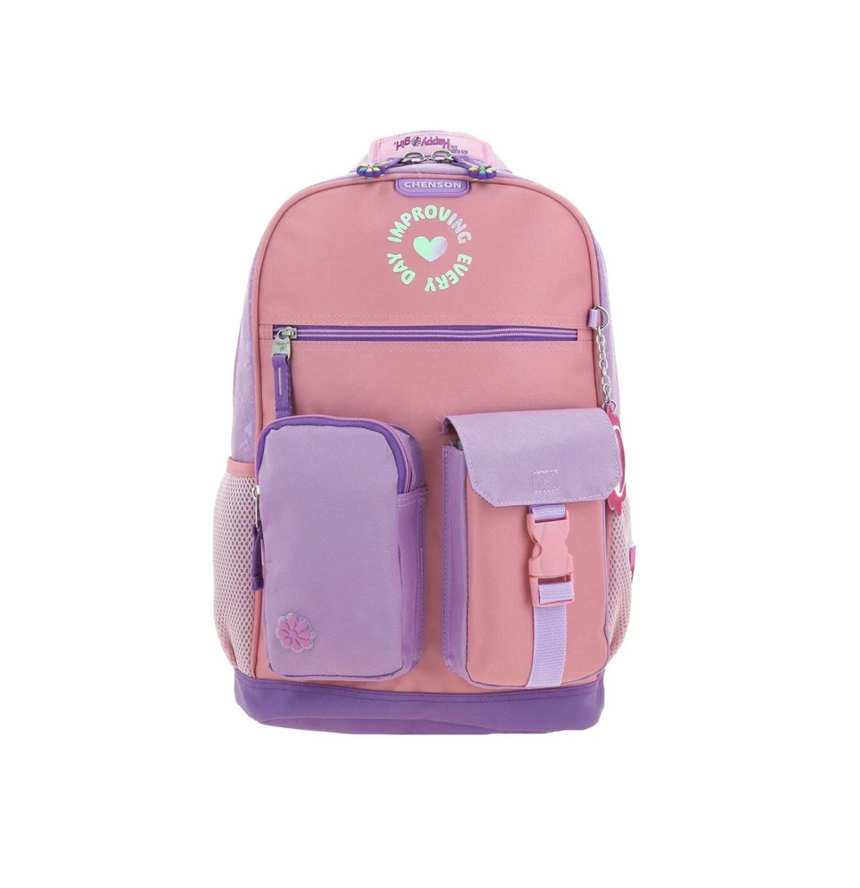 MOCHILA PRIMARIA NIÑA HAPPY HG63718-PHG64607-U CHENSON