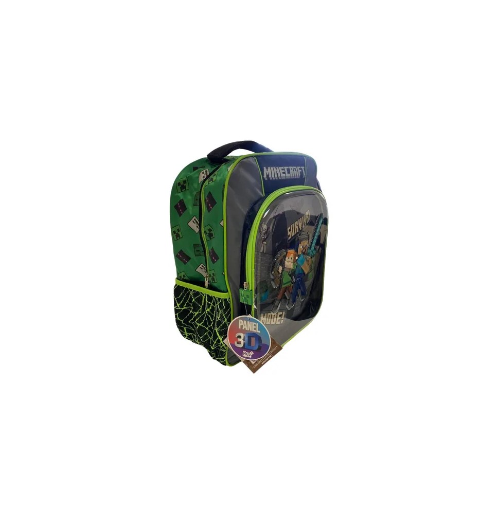 MOCHILA PRIMARIA NIÑO MINECRAFT 181028 RUZ C.12