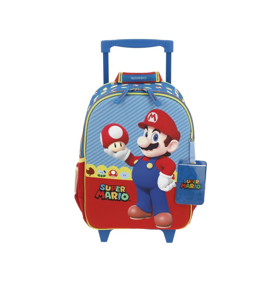 MOCHILA KINDER NIÑO RUEDAS MARIO MB65714-9MB66263-9 CHENSON