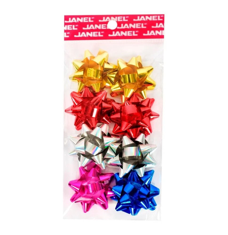 MOÑO ESTRELLA METALIC JUMBO COL.SURT 8 JANEL BOLSA C6 C.3