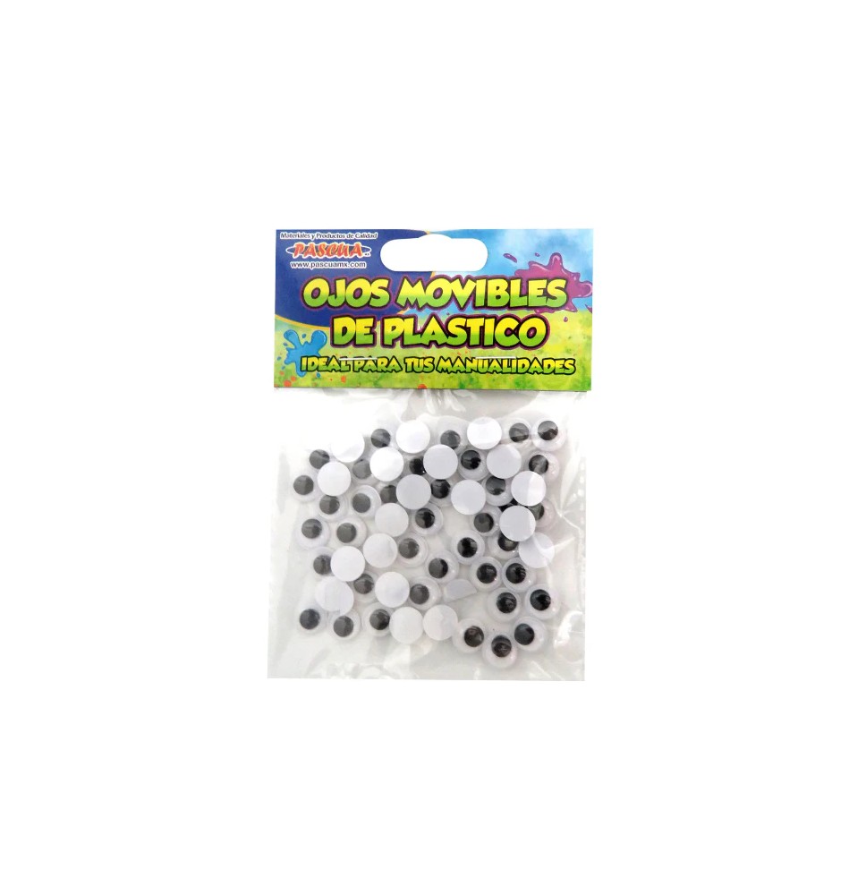 OJITOS MOVIBLES 10MM. PASCUA BOL.C50PZ E.20 C.500
