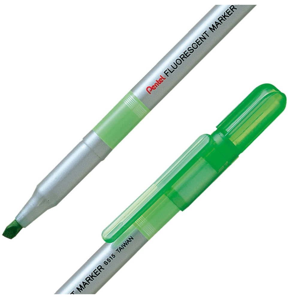 RESALTADOR DELG. S515K PENTEL VERDE E.12 C.888