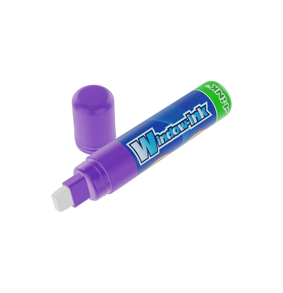 MARCADOR PVIDRIO EX. GRUESO WINDOW-INK MORADO12360