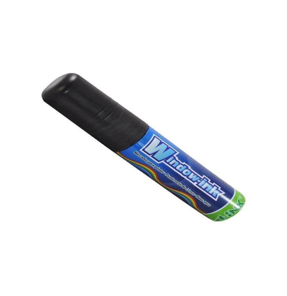 MARCADOR PVIDRIO EX. GRUESO WINDOW-INK NEGRO E.12C.360