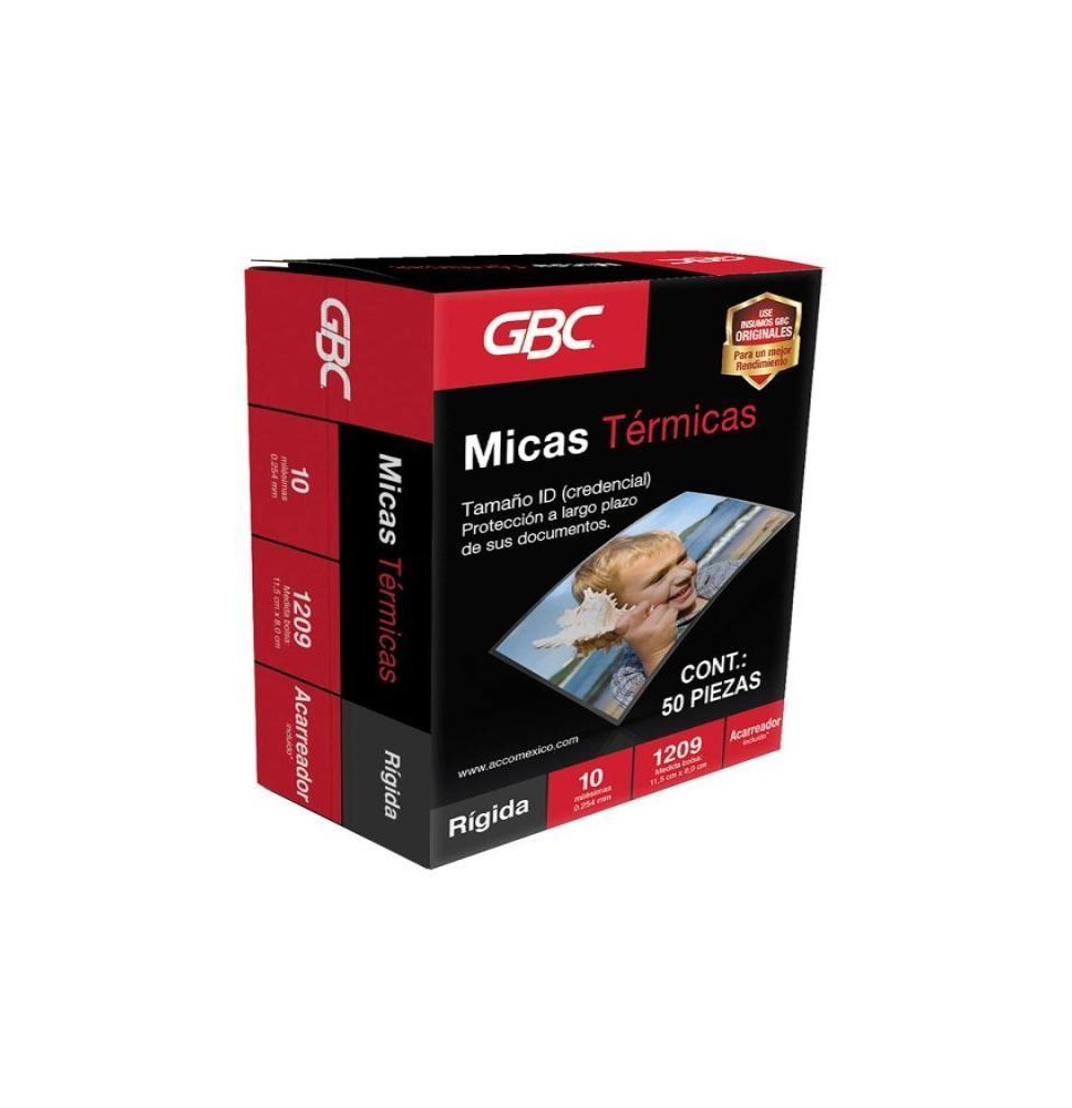 MICA TERMICA 80X115 MM 10 MIL. GBC 1209 CJA.C100 C.6