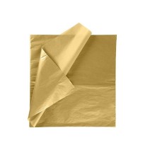 PAPEL CHINA PASCUA 70X50CM. PAQ.C100 COL .DORADO MET. C40