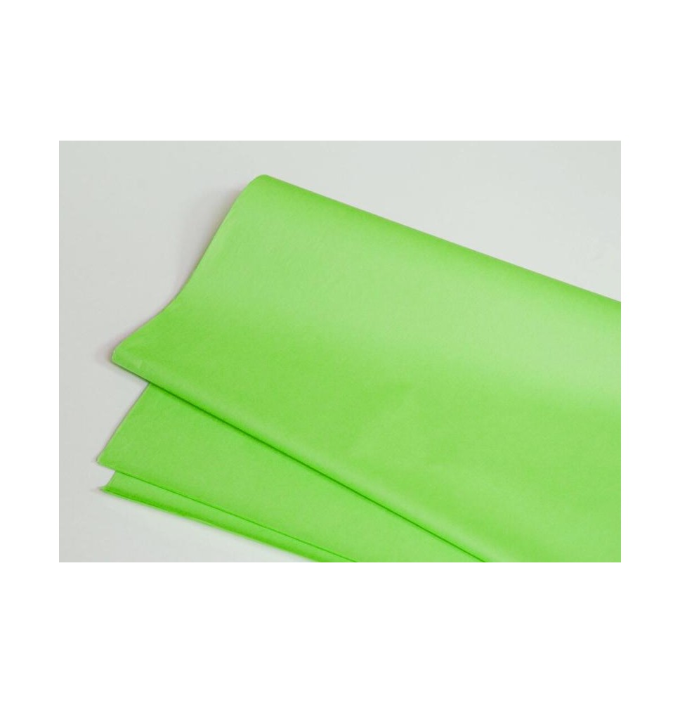 PAPEL CHINA 50X75 CM. VERDE MANZANA E.100 C.1000