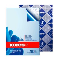 PAPEL CARBON CTA. KORES C100H. AZUL E.10 C.50
