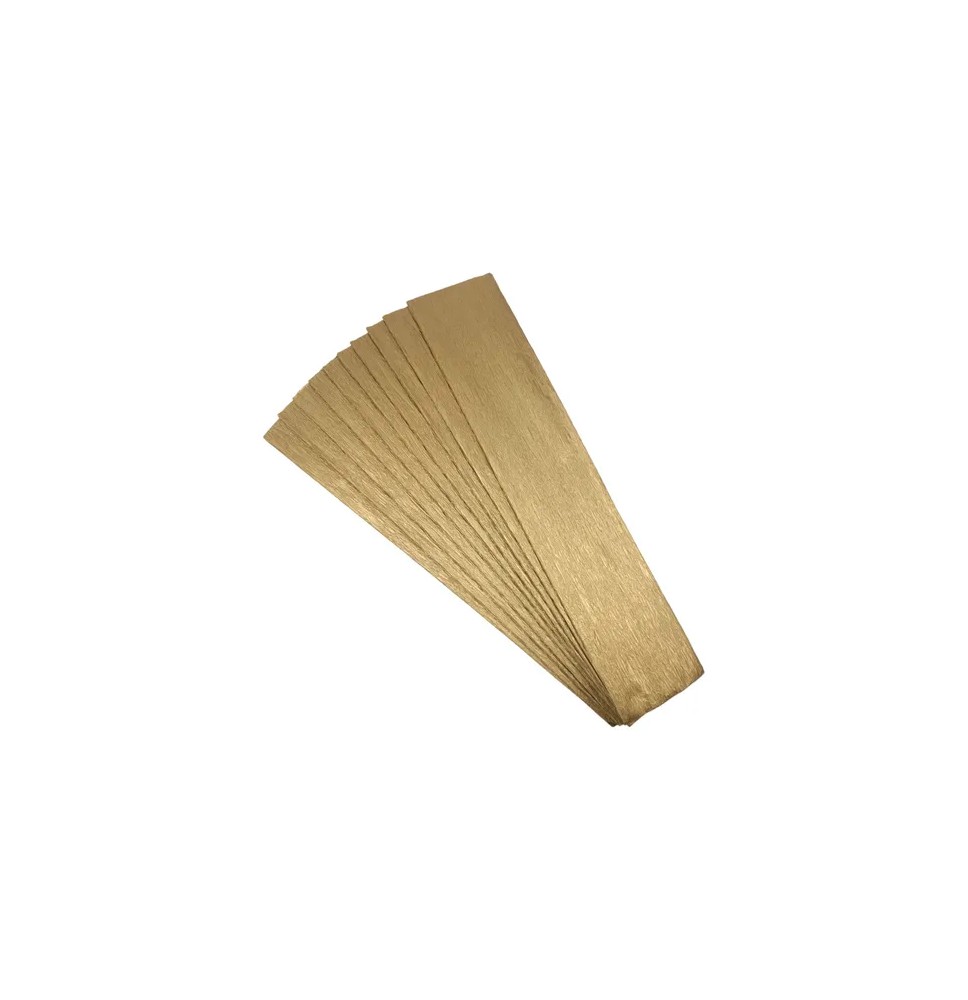 PAPEL CREPE PASCUA 200X50CM. PAQ.C10 COL. DORADO MET. C20