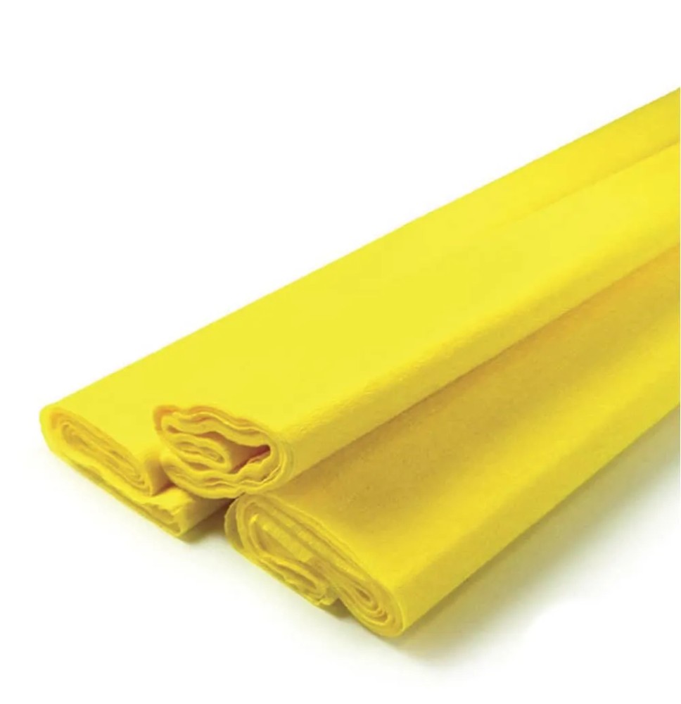 PAPEL CREPE PINGUINO AMARILLO CANARIO E.10 C.250 2