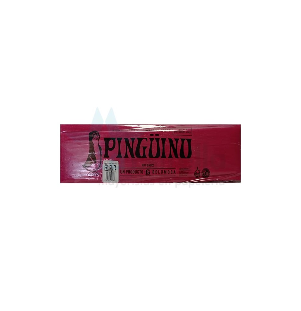 PAPEL CREPE PINGUINO ROJO ESCARLATA E.10 C.250 23