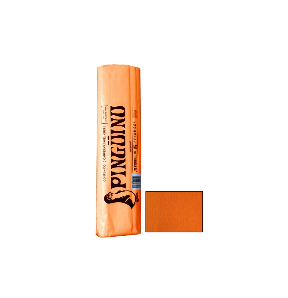 PAPEL CREPE PINGUINO NARANJA E10 C.250 4