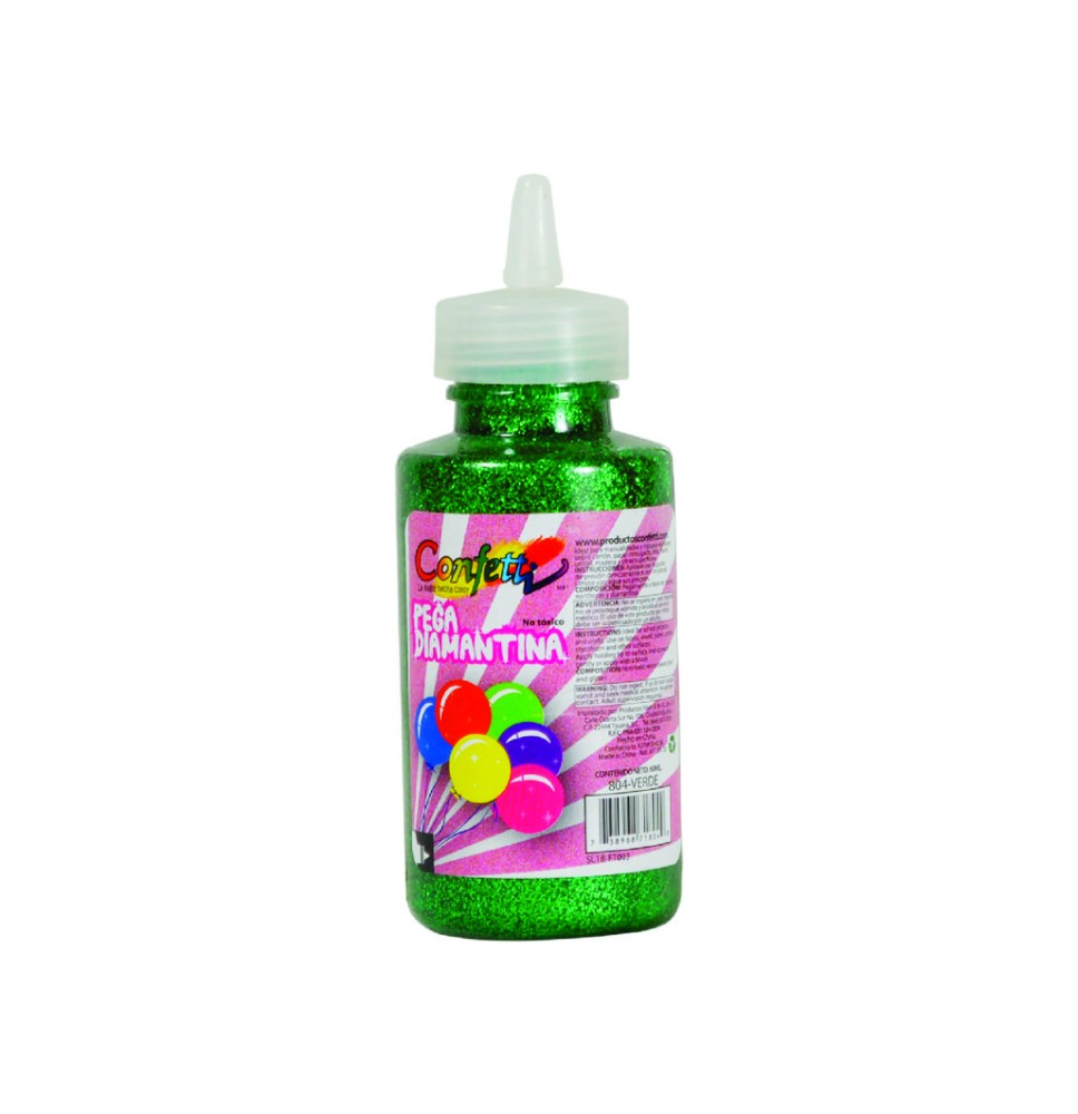 PEGAMENTO CDIAM. 60ML. CONFETTI VERDE E.12 C.288
